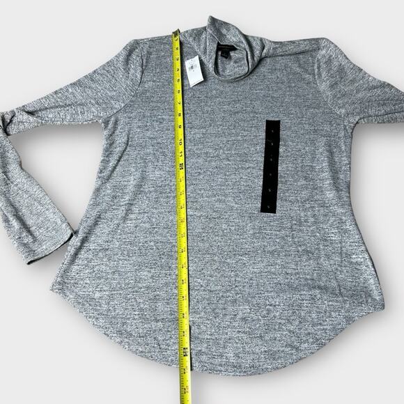 Banana Republic New Luxespun Small Gray Women's Lightweight Turtleneck Top - Picture 3 of 7